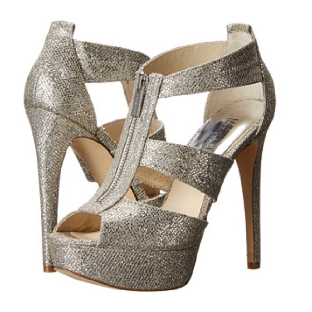 Michael Kors silver heels